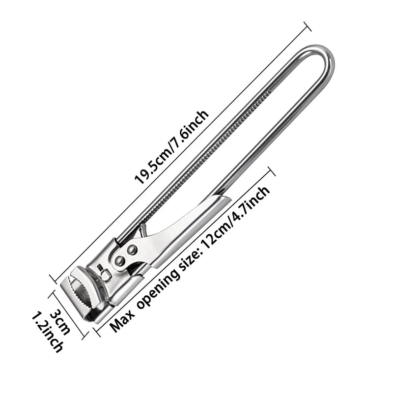 Stainless Steel Adjustable Multi Function Labor Saving Bottle Jar Can Opener Kitchen Tool Heavy Duty Easy Grip Accessories