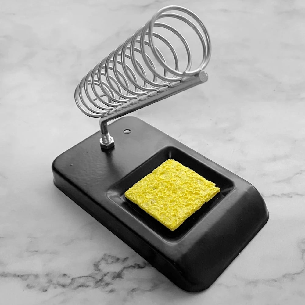 Portable Holder Soldering Tin Stand with Welding Cleaning Sponge Electric Soldering Iron Accessories Soldering Iron Stand