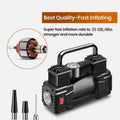 12V Electric Vehicle Inflatable Pump Dual-Cylinder High-Power High-Pressure Portable Tir Air Compressor for Cars Motor Bicycle