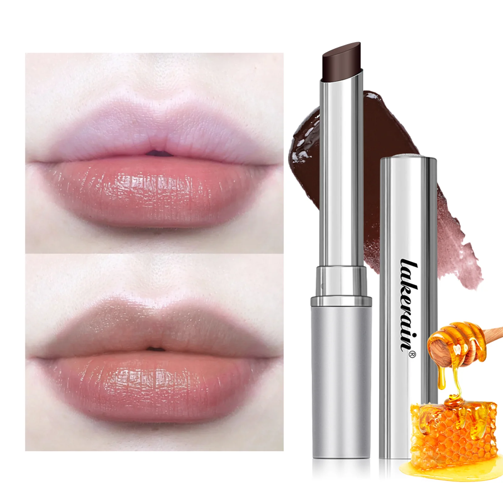 Honey Lipstick Long Lasting Moisturizing Natural Lip Plumper Makeup Lip Plumping Gloss Cosmetics Exfoliating for Lip