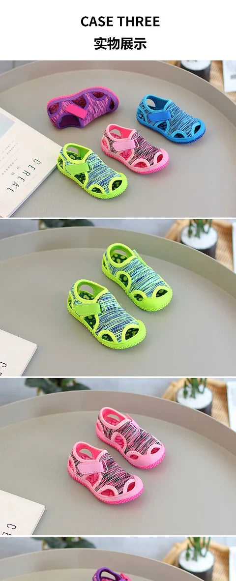 Children Sandals for Boys and Girls, Summer Toe-cap Sports Sandals, Beach Shoes