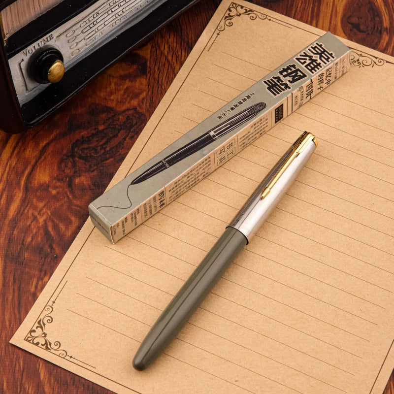 Hero 616S Classic Retro Fountain Pen Dark Tip 0.5mm Iridium Gold Nib Business Office Gift Student School Stationery Supplies