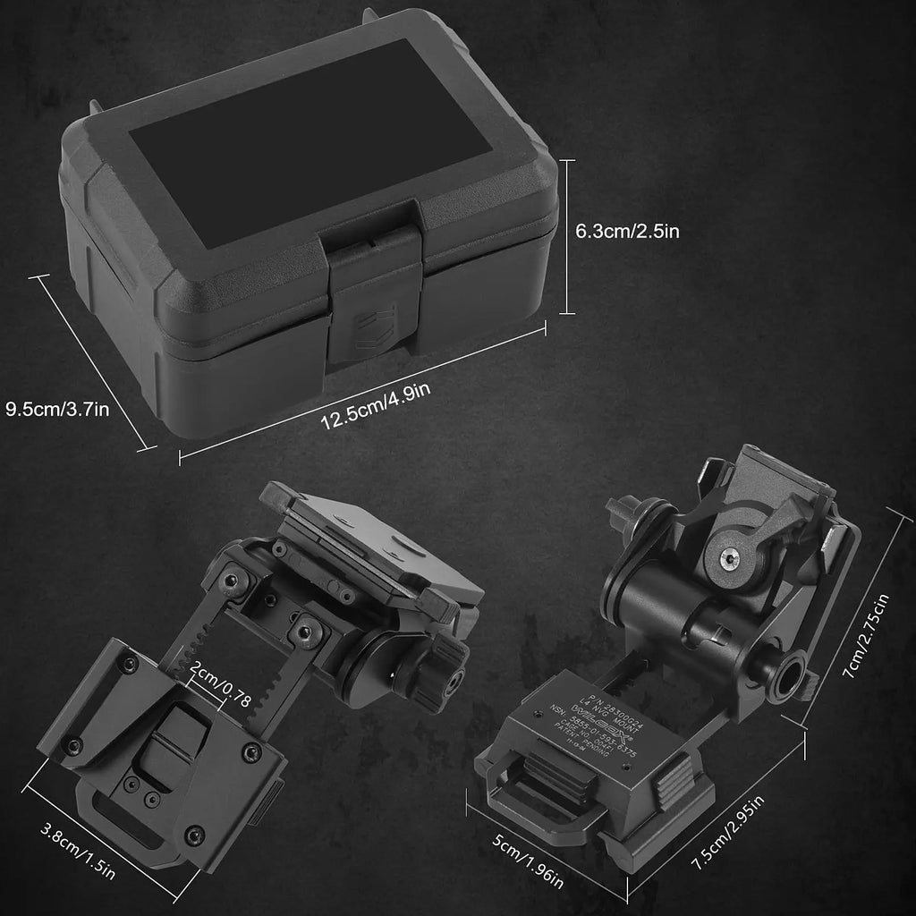 BOOIU New L4G24 NVG Tactical Helmet Mount Metal/Nylon Holder Bracket For PVS15/18  Goggles Night Vision Stent Helmet Accessories