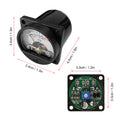 VU Meter 2 Pcs Panel VU Meters Warm Back Light Analog DB Sound Level Indicator Recording & Audio Level Amp with Driver Board