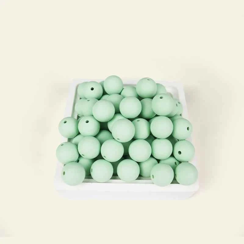 12mm Siilcone Round Beads 100/50/20Pcs For Jewelry Making To Make Bracelets DIY Keychain Necklace Jewelry Accessories BPA Free