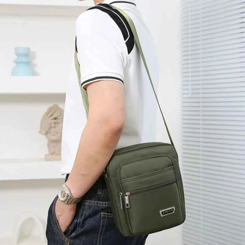 Brand New Men Crossbody Bags Male Nylon Shoulder Bags Boy Messenger Bags Man Handbags for Travel Casual Large Satchel Grey