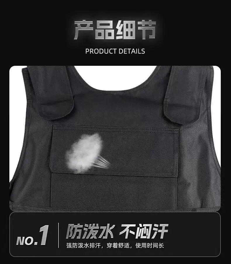 High Manganese Steel Hard Security stab-Resistant Vest Outdoor Cut Proof Anti-Puncture Vest Armor Tactic Defence Guard Clothing