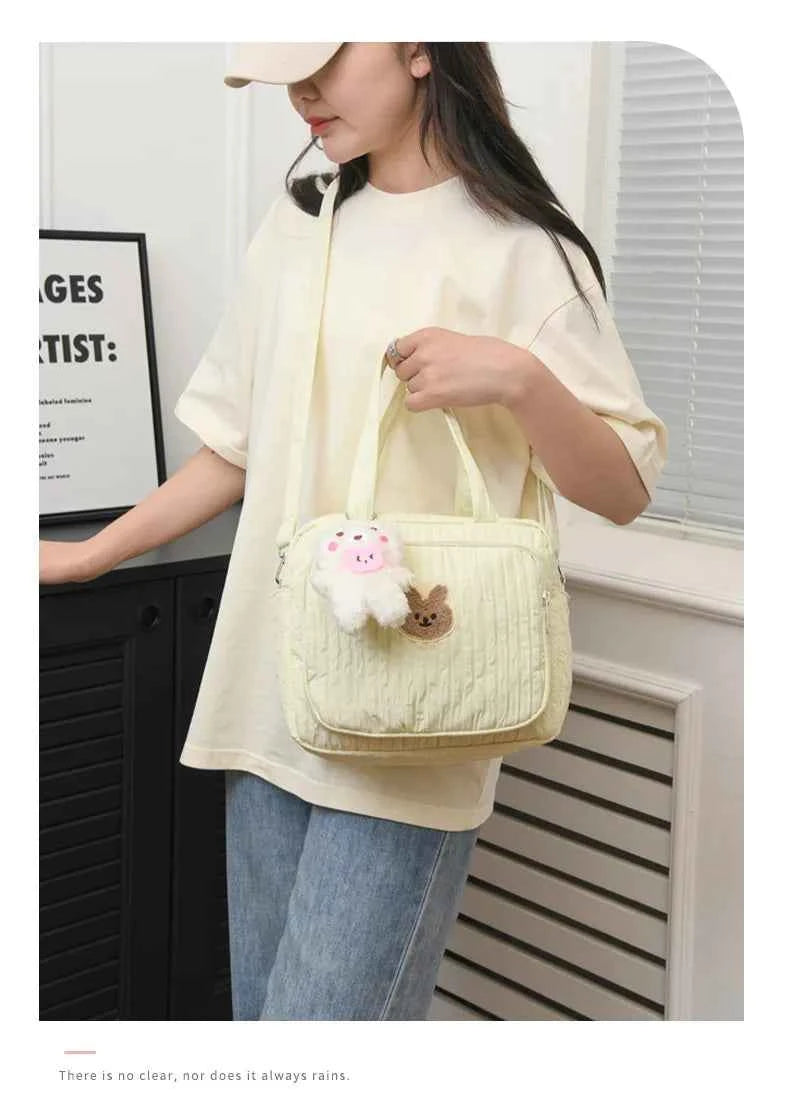 Cotton Mommy Bag Diaper Bags for Baby Cute Handbags Baby Items Organizer Nappy Caddy Bag Maternity Pack Mother Kids