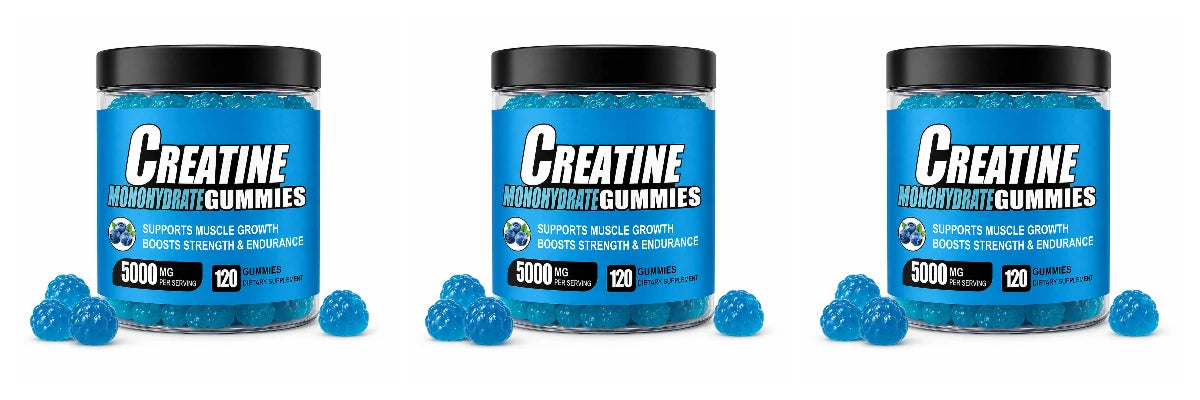 3 bottles Package Creatine Monohydrate Gummies – Muscle Strength & Energy