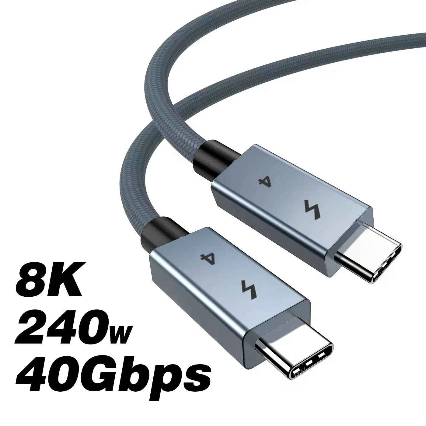 UGOURD USB C Thunderbolt 4 40Gbps USB4 Cable USB Type C to C 240W Fast charging Cable Thunderbolt3 for egpu SSD iPad MacBook Air
