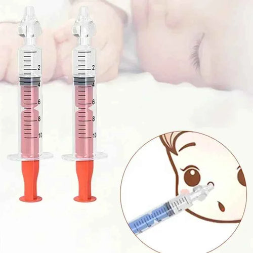 10ML Baby Nasal Aspirator Syringe Baby Nose Cleaner Rhinitis Nasal Washer Irrigator Needle Baby Nose Washing for Children