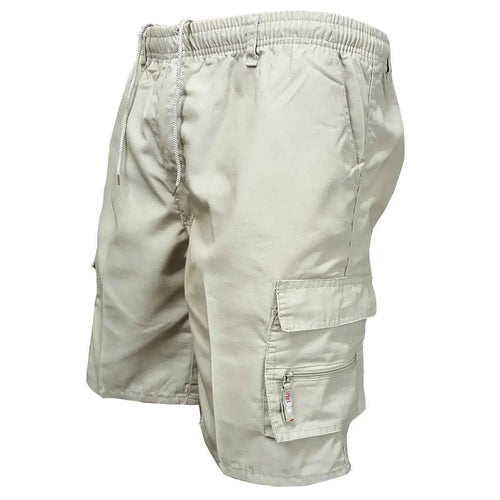 2025 Men's Tactical Shorts Summer Casual Jogging Cargo Shorts Loose Multi-pockets Elastic Waist Work Hiking Overalls Short Pants