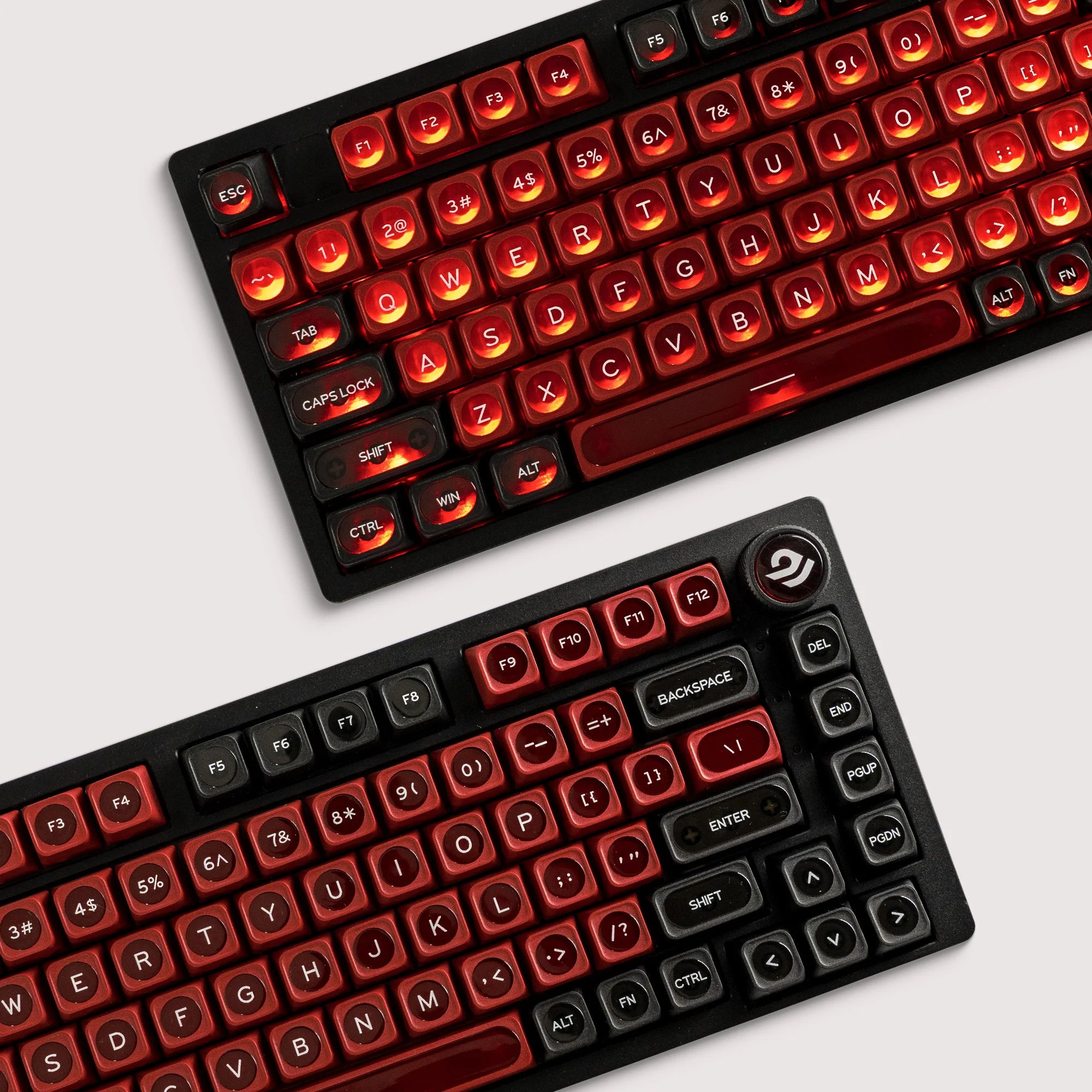 XVX White Shine Through Cats eye MAX Profile Dye-Sub PBT Keycap Set 136-Key