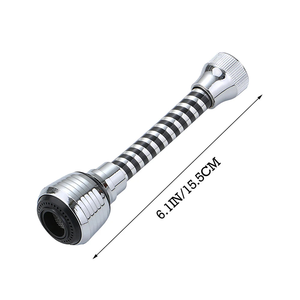 Kitchen splash proof PVC black wire long thread installation splash proof head pressurized soft aerator shower faucet