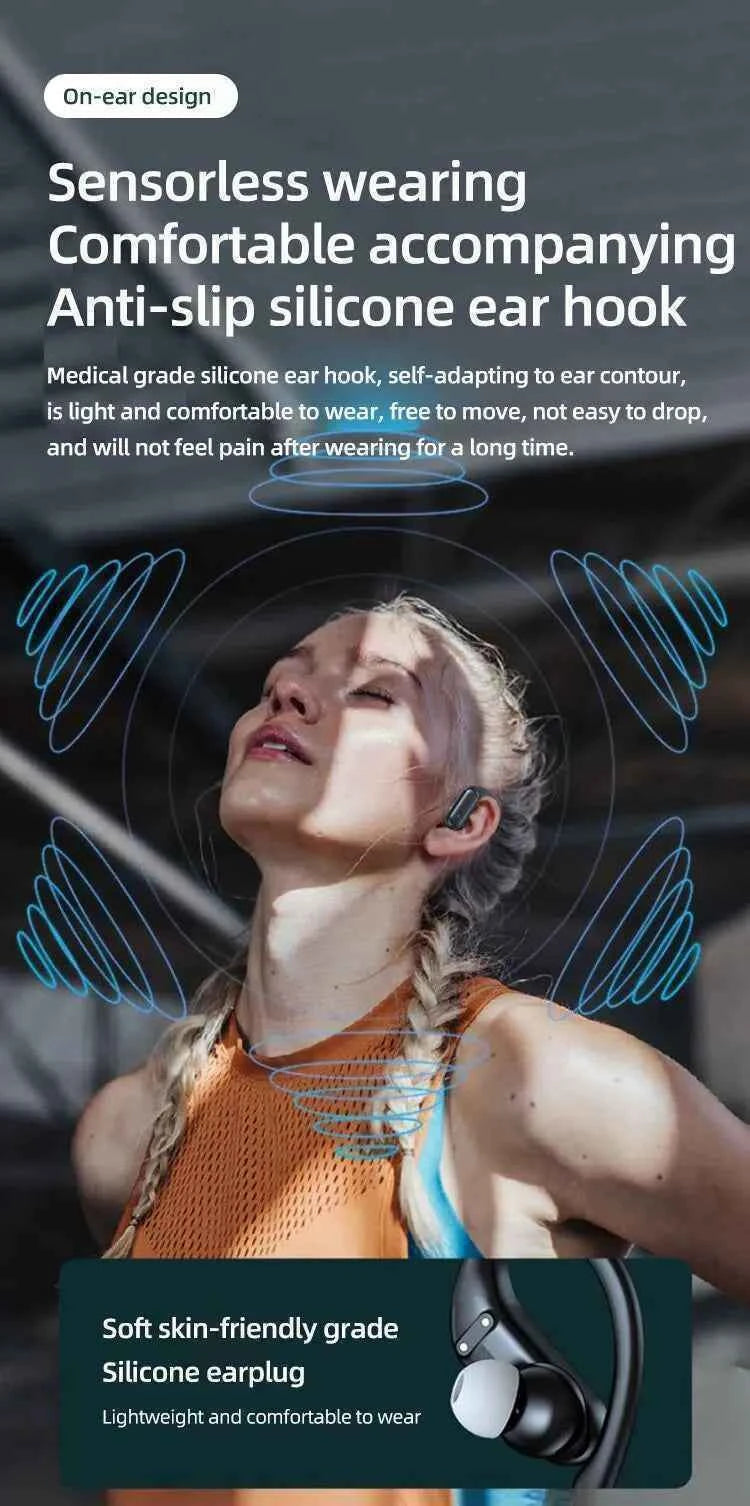 A520 Wireless Bluetooth Headset HD Sound Quality Stereo Universal Headset Touch Light Mini High Quality Earplugs Anti-Sweat
