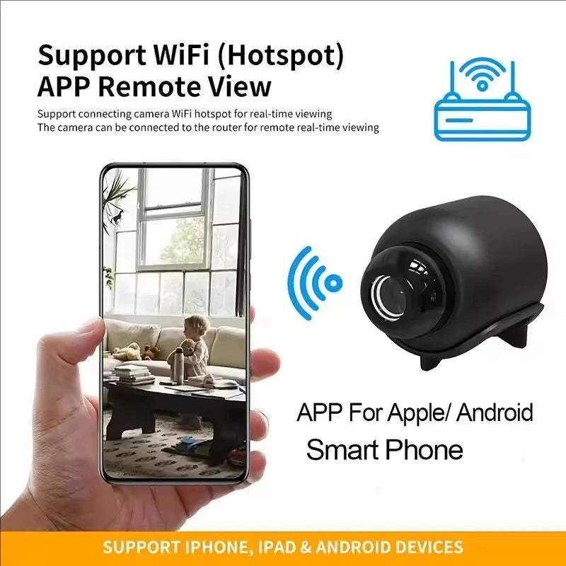 1080P Mini WiFi Security Camera – Night Vision & Motion