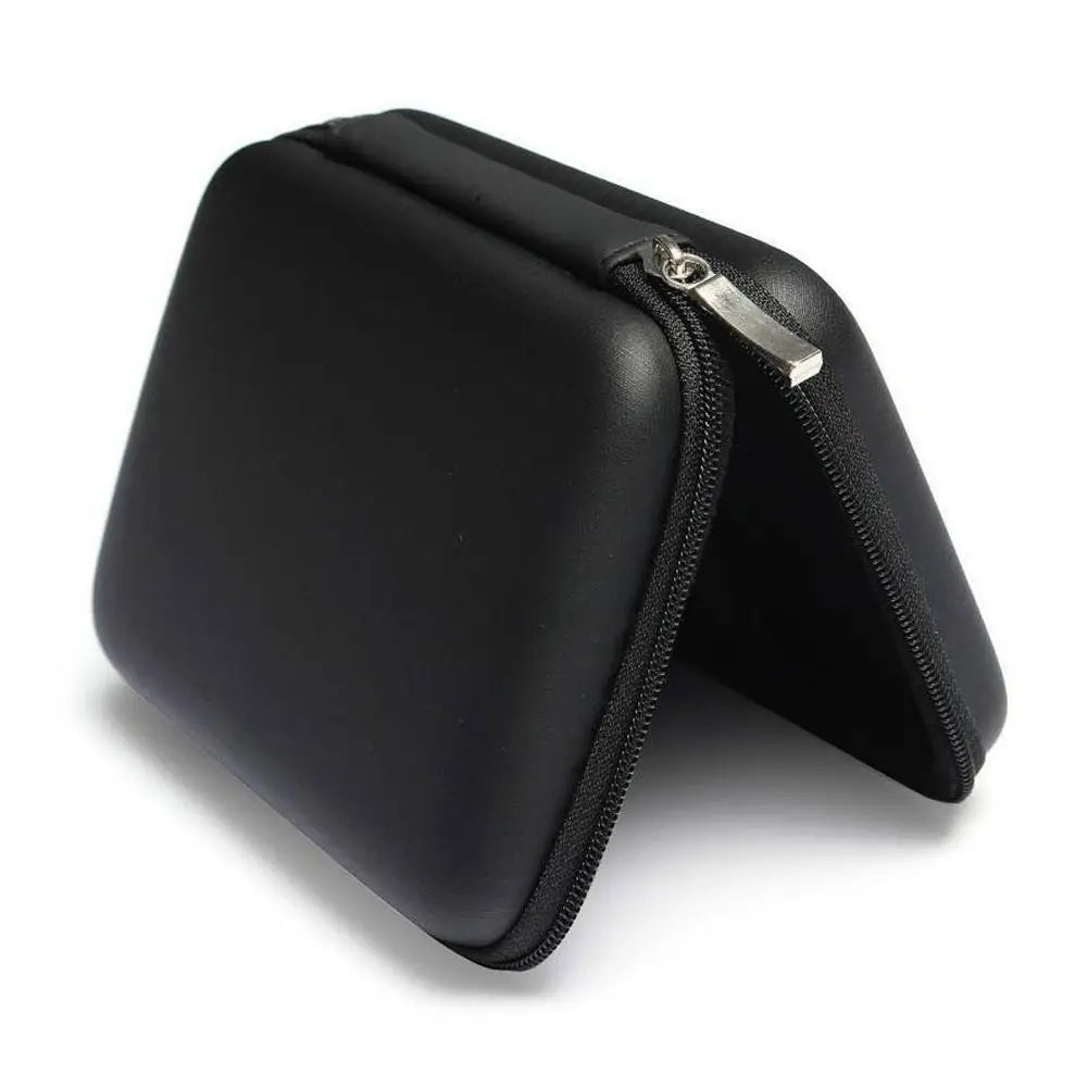 2.5 Hard Disk Case Portable HDD Protection Bag for External 2.5 inch Hard Drive/Earphone/U Disk Hard Disk Drive Case Black