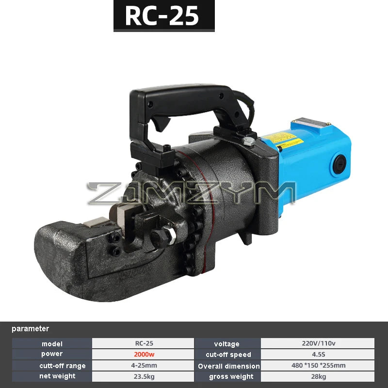 Portable Electric Rebar Scissors Electric Hydraulic Rebar Cutting Machine Rebar Cutter Steel Bar Cutting Tool