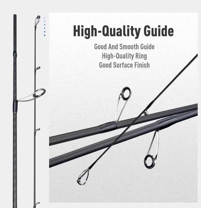 BLUE INSHORE Fishing Rods Inshore Breakwater Bass Rod S782L S862ML S902ML Saltwater Light Fast 2 Section Spinning Rods