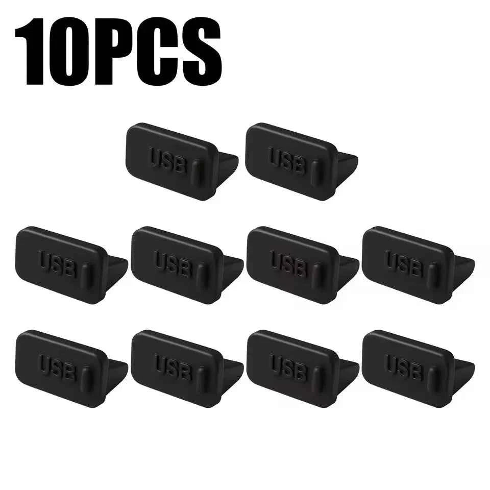 Dust Plug for USB -A Charger Port Cover Cap Female Jack Universal Silicone Dustproof USB-A Ports Protector PC Notebook Laptop