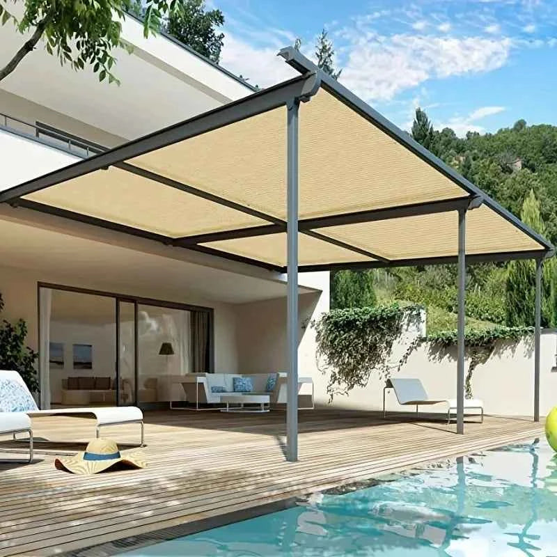 Summer Sunshade Net Garden Room, Sunscreen Shading Sails, Sun Protection, Shading Mesh, Outdoor Camping, Car Sun Cover