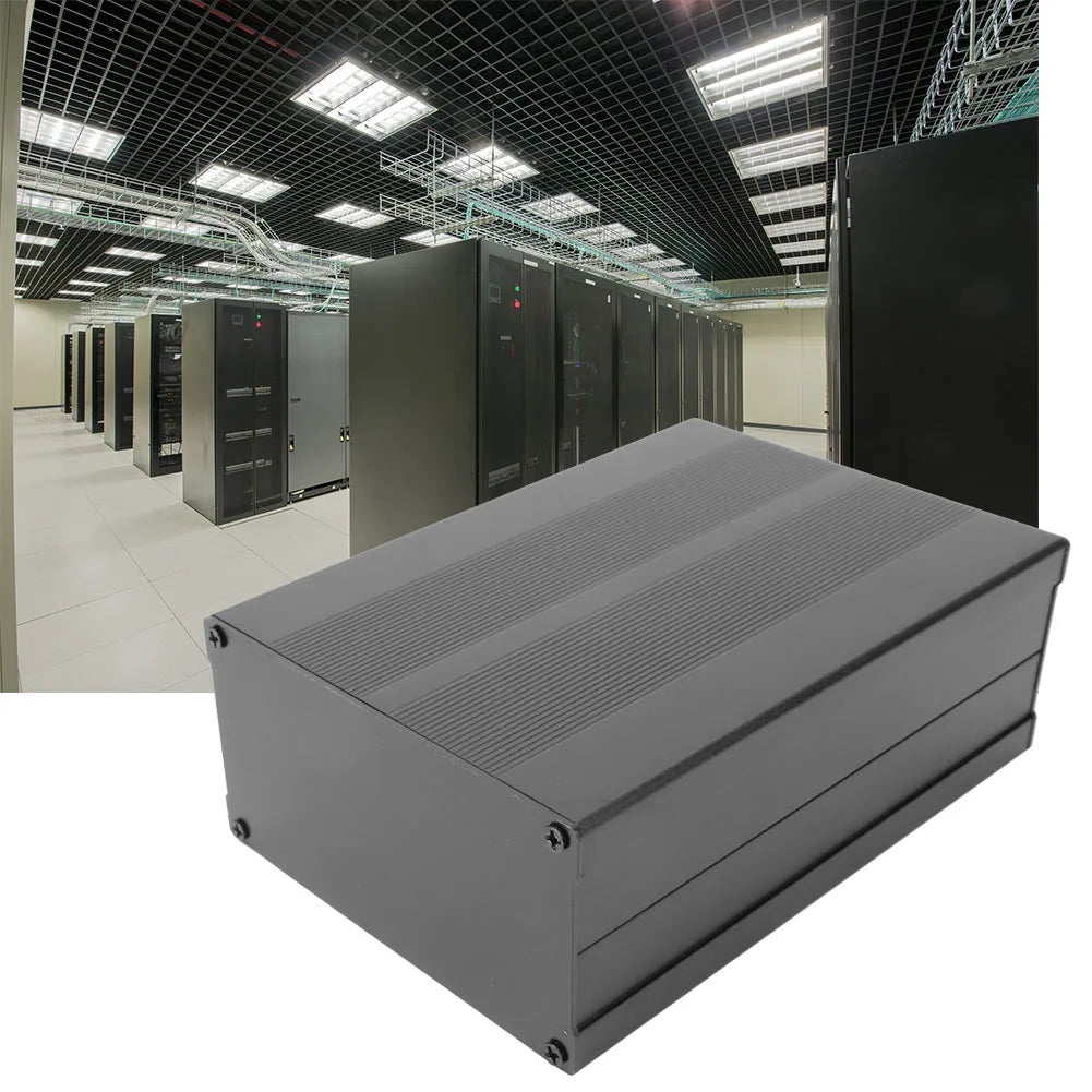 Electronic  Aluminum Cooling Case Enclosure Electronic  Circuit Board Project Aluminum Box Cooling Case 55 x 106 x 150mm