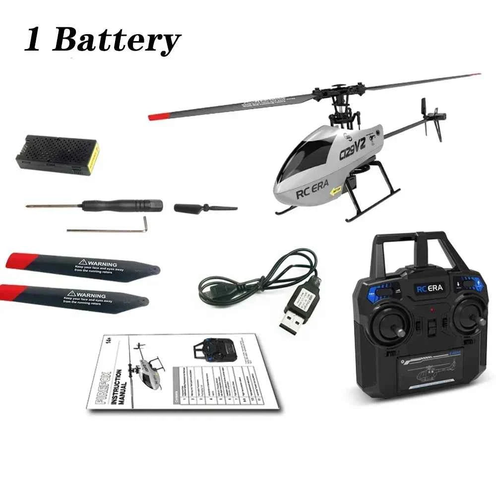 C129 RC Helicopter, Remote Control Helicopter with Charging, Outdoor UAV Aircraft Model, Cool Flying Toy Drone