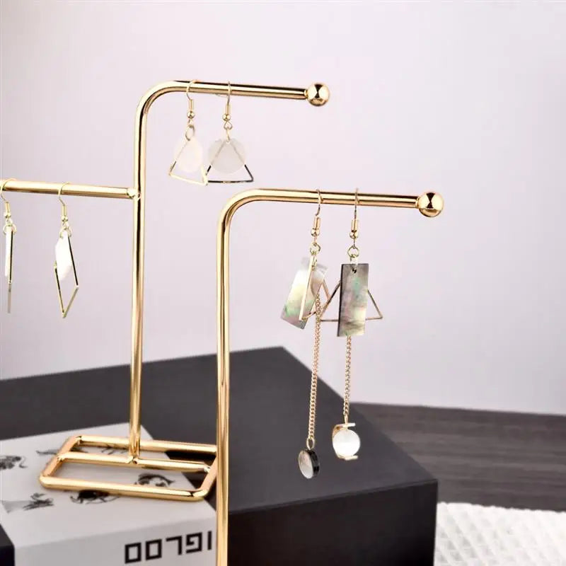 High Quality Jewelry Organizer Shelf Metal Earring Storage Rack DIY Jewelry Organizer Holder Pendants Necklace Display Stand