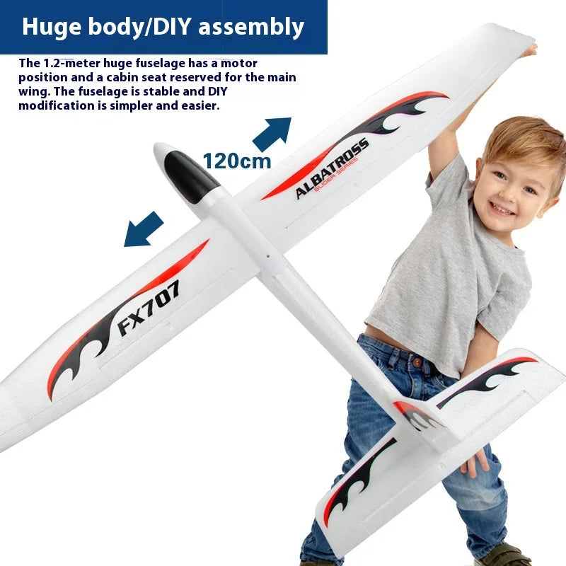 FX707S Aircraft Upgraded and Enlarged Version of Large-Scale EPP Foam Hand-Thrown Aircraft Model
