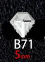100PCS B41-80 Flat Bottom Special-Shaped Drill  Crystal Sleek Rhinestone 3D Manicure Nail Art Decoration Charms Jewelry