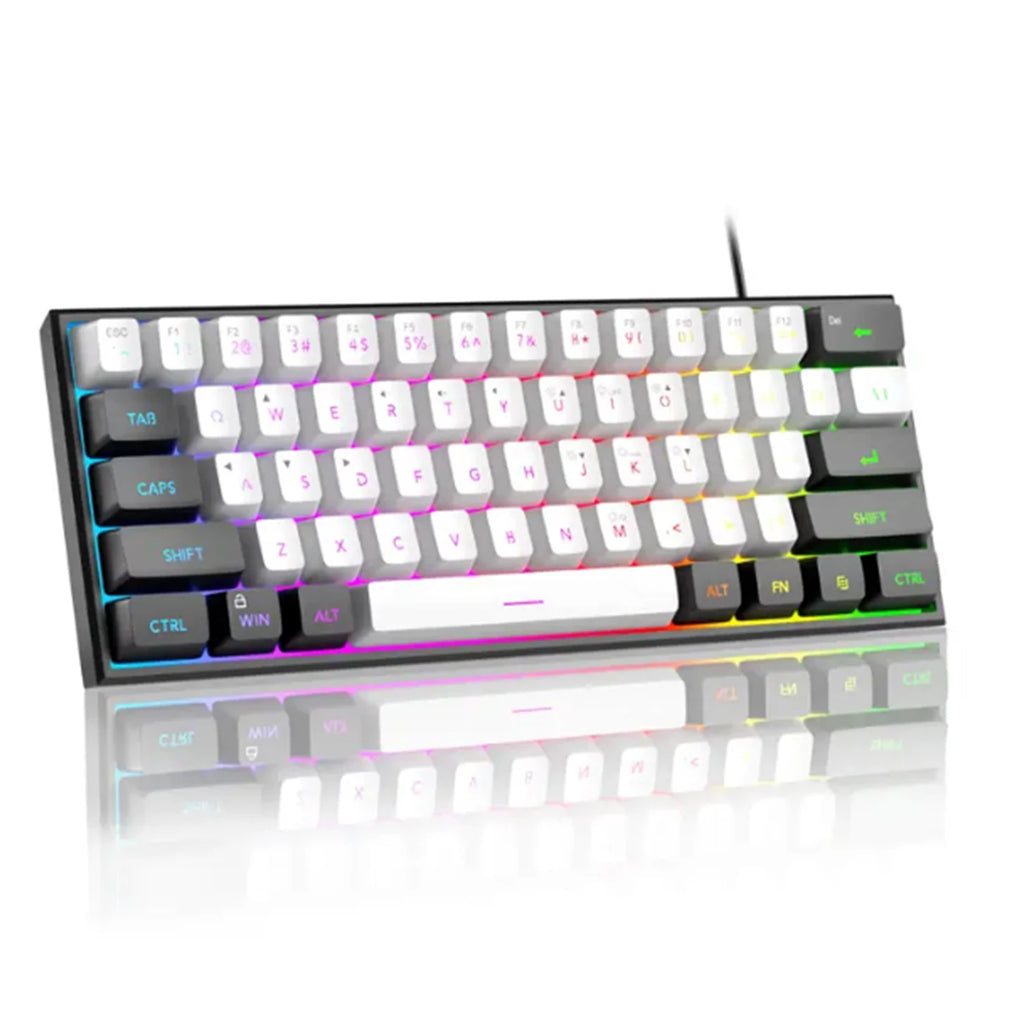 2026 new Mini 60% Compact Wired Keyboard 61 Keys RGB Backlight Membrane Keyboard For Windows PC Office laptop Computer