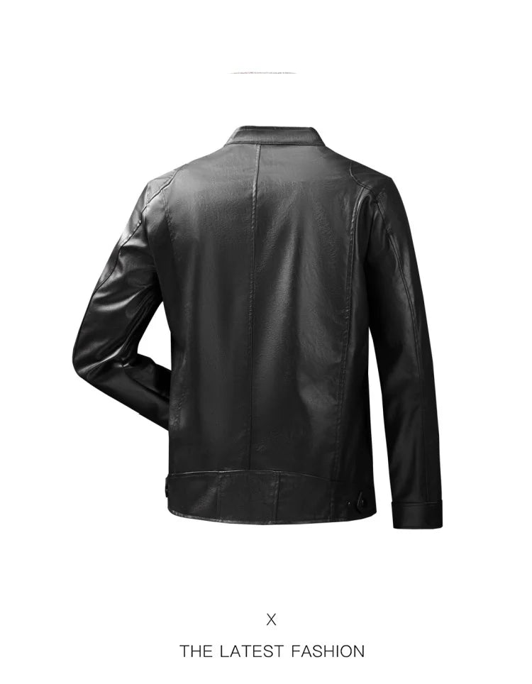 Men's Jackets Men Leather Jacket Motorcycle Coats Outwear Fashion Brand Male Pu Slim Fit Leather Jackets Mens Blazer Clothes