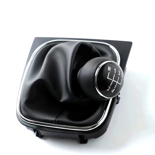 Pommeau de levier de vitesse 5/6 vitesses avec soufflet en cuir pour Volkswagen VW Golf 5 V MK5 MK6 Jetta R32 2004-2014, style voiture