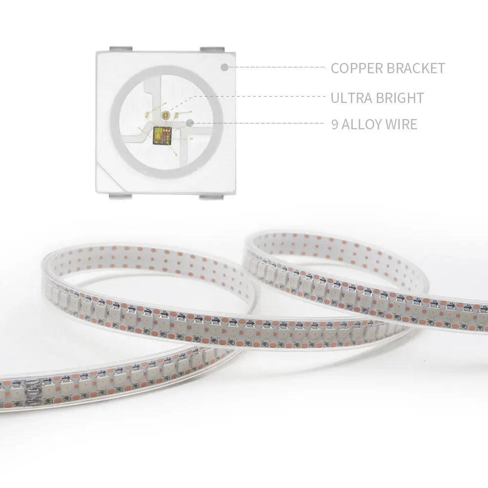 1-5M 144Leds/m WS2812B WS2813 WS2815 Led Strips 5050RGB Programmable Colored Running Flowing Led Strip Lights Led Ribbon DC5-12v