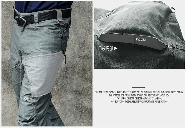 High Quality Men's Tactical Pants Arisoft Waterproof Multiple Pockets Cargo Pant Men Clothing Tooling Trousers A2F311