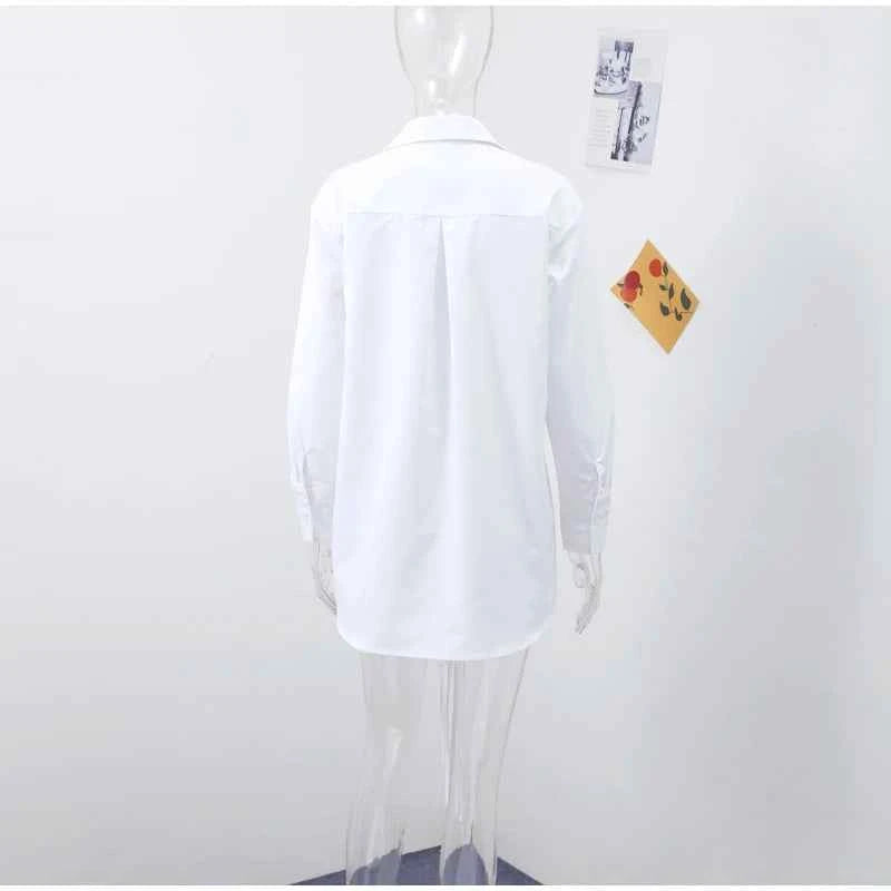 Fashion Lapel Long Sleeve Shirts & Blouses For Women Autumn Weave Drawstring Blouse Lady Holiday Street Chic Tops Ropa De Mujer