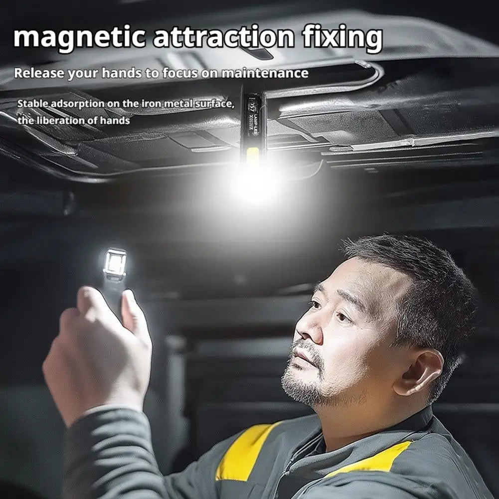 Outdoor LED Flashlight 550Lm Portable Mini Torch Light Pocket Lantern Flood Work Light with 5 Modes