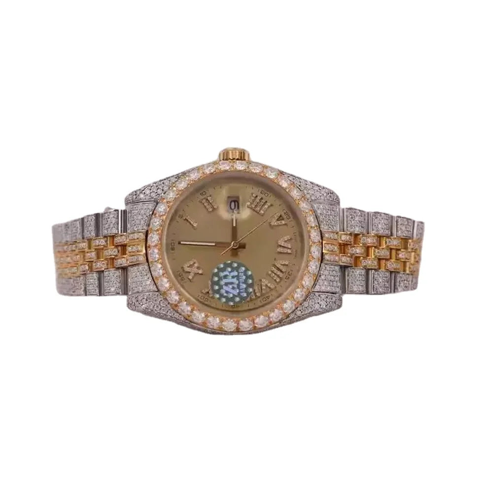 Fancy Vvs1 Men's  Hip Hop Bust Down Iced Out Moissanite Watch Best selling Wholesale Price and Free Shipping Luxury Watch