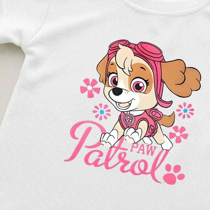 PAW Patrol Printed Summer Girls Casual Outfits Children's Shorts Sets Kids T Shirt and Shorts Two Piece Set Outdoor Sportwear