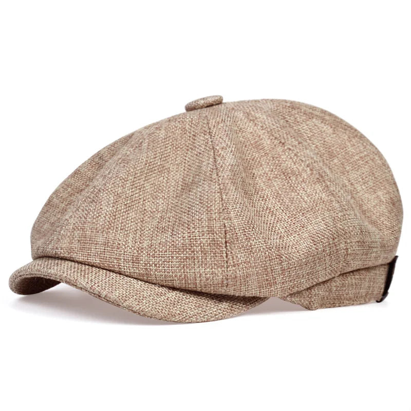 Men Casual Newsboy Hat Spring Autumn Retro Beret Hats Wild Casual Hats Unisex Wild Octagonal Cap for Men Street Caps Gorras