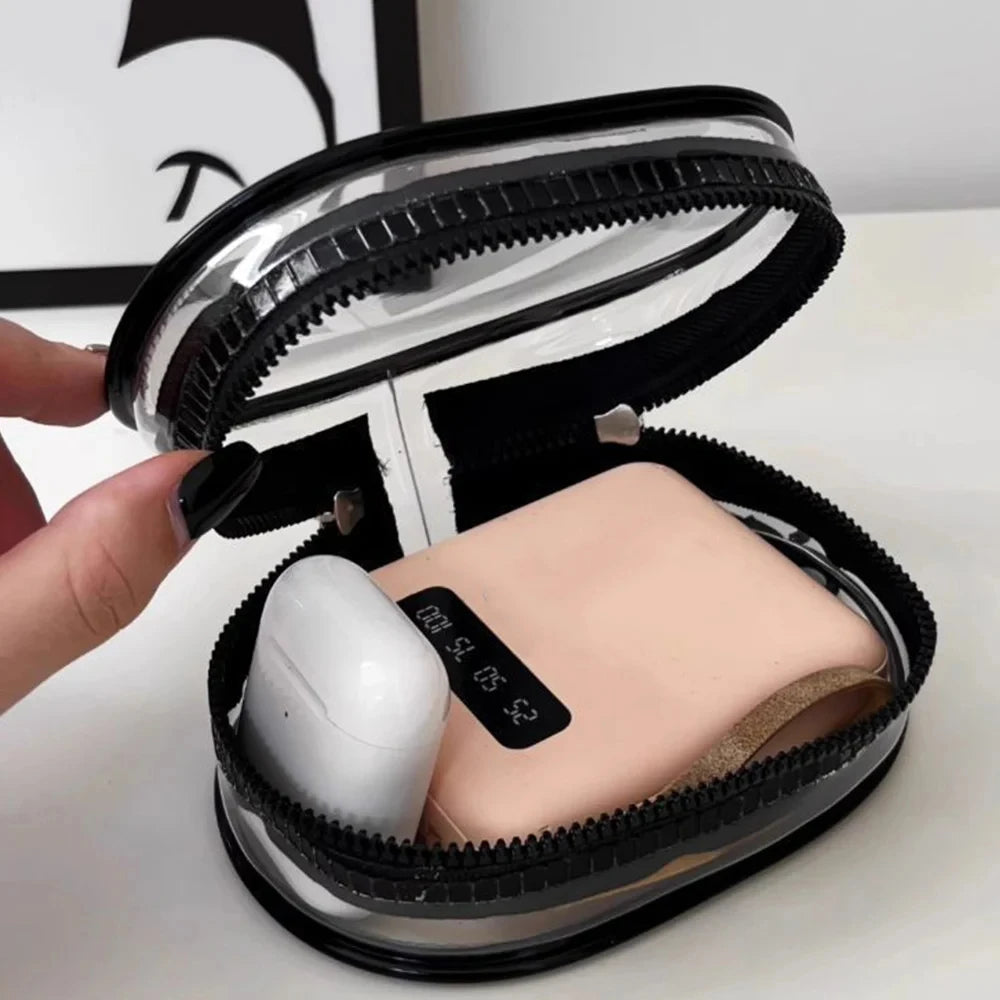Jewelry Organizer Transparent Storage Box Pouch Mystery Box Keychain Bag Storage Case Thicken Wallet Cute Doll Bag Organization
