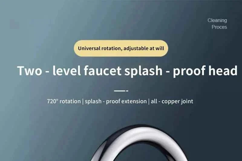 360° Rotary Kitchen Faucet Spray Head Filter washbasin Splash proof Adapter 2 Mode adjustable Kitchen Sink Faucet Aerator