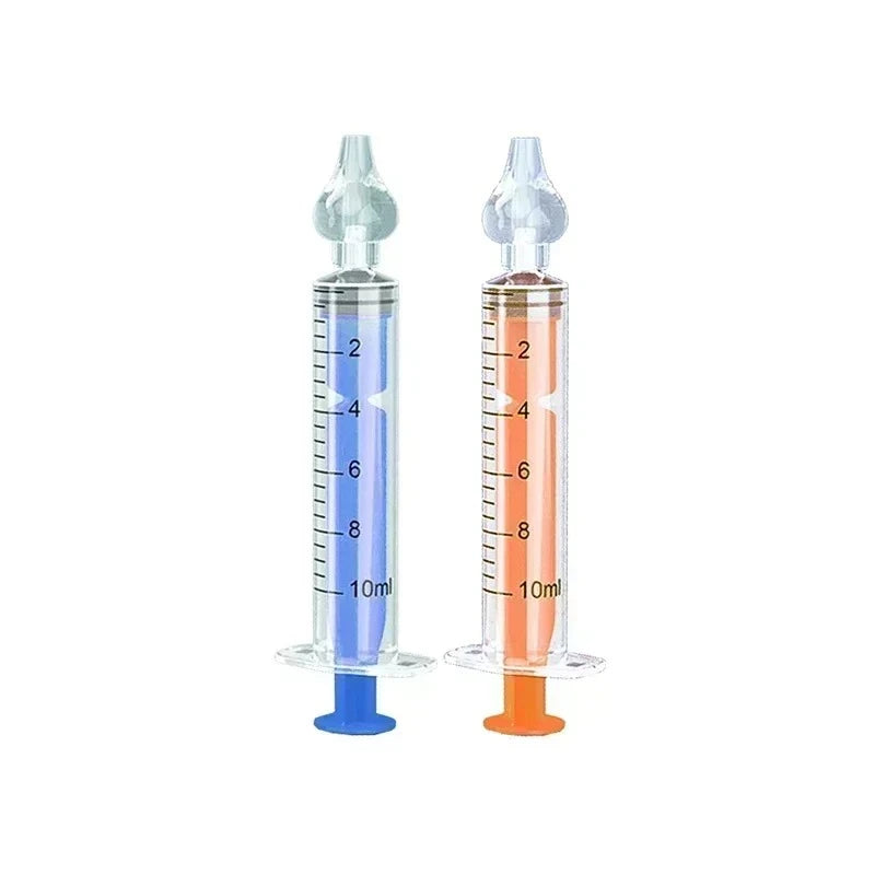 10ML Baby Nasal Aspirator Syringe Baby Nose Cleaner Rhinitis Nasal Washer Irrigator Needle Baby Nose Washing for Children