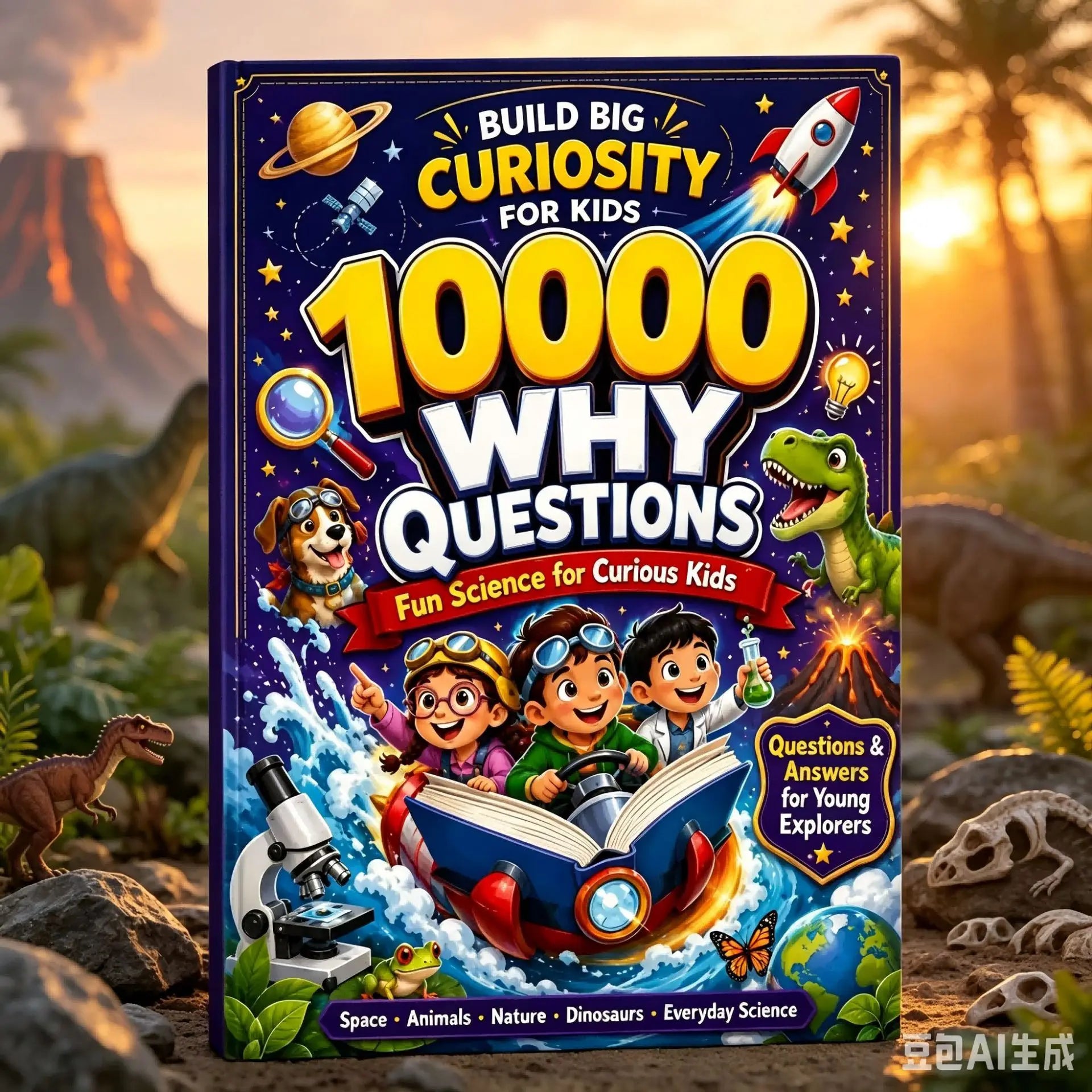 10000 Why Kids Science Encyclopedia Book Educational Picture Book for Curious Young Explorers