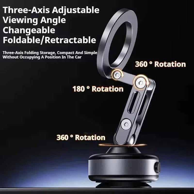 New X93 Magnetic Car Phone Holder 360 degree Rotation Vacuum Adsorption Strong Suction Holder for Mobile Phone Car Bracket
