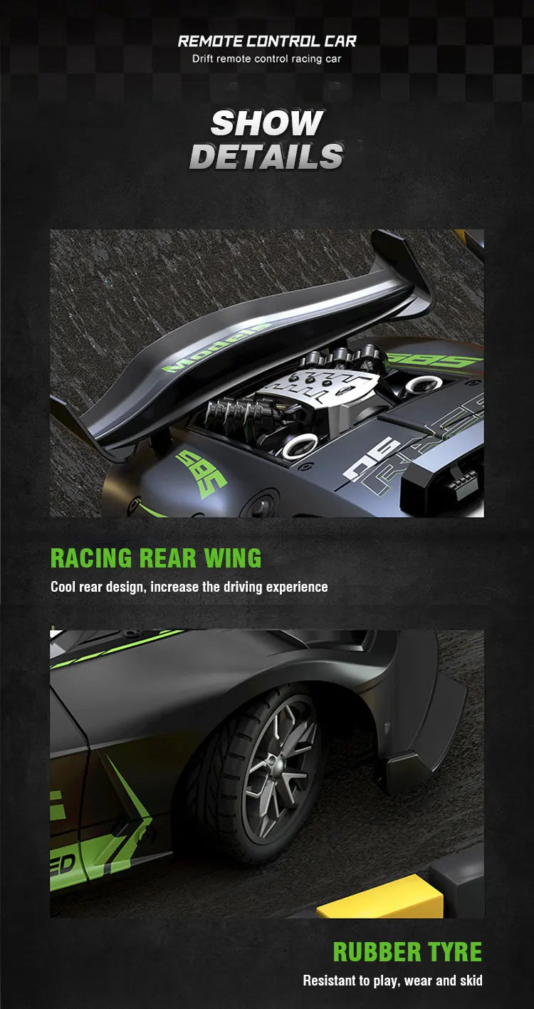 RC Car Toy Drift Racing Remote Control Car High Speed Off Road Racing Car Toys for Boys Christmas Indoor Outdoor Xmas Gifts