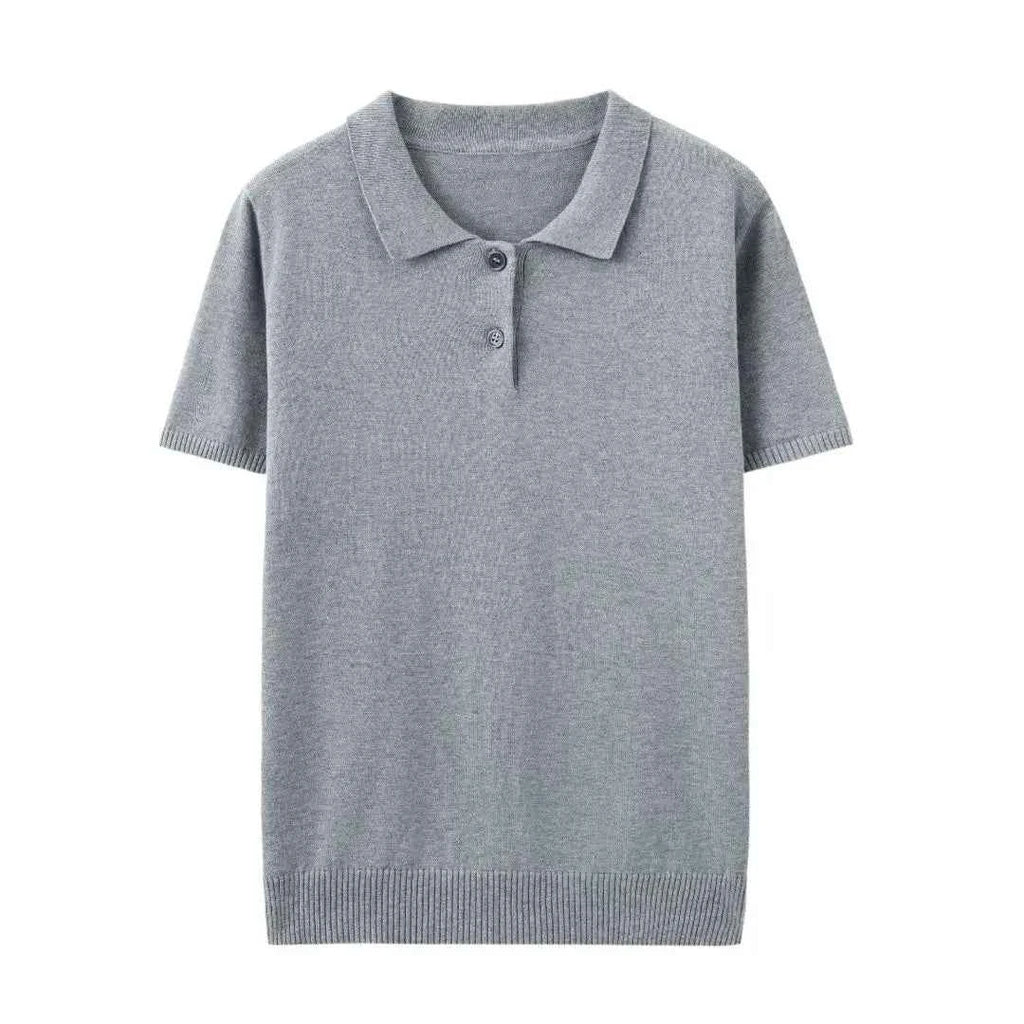 WinvyNee Summer Women's Clothing Cotton Polo T-shirt Short Sleeve Polo Collar Clothes Solid Casual Pullover Female Tops A1002029