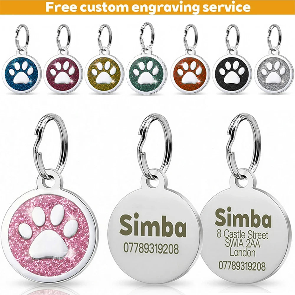 Engraved Pet ID Tags – Personalized Dog and Cat Name Plate