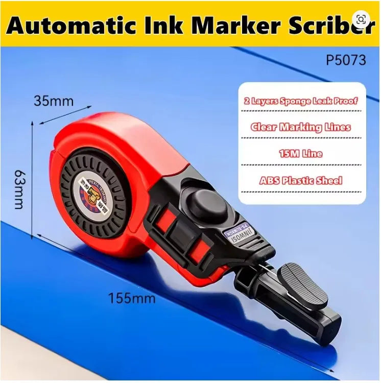 Construction Measuring Tools Plastic Automatic Carpenter Manual Ink Marker Duct Woodworking Chalk Line Carpenter Ink Markers