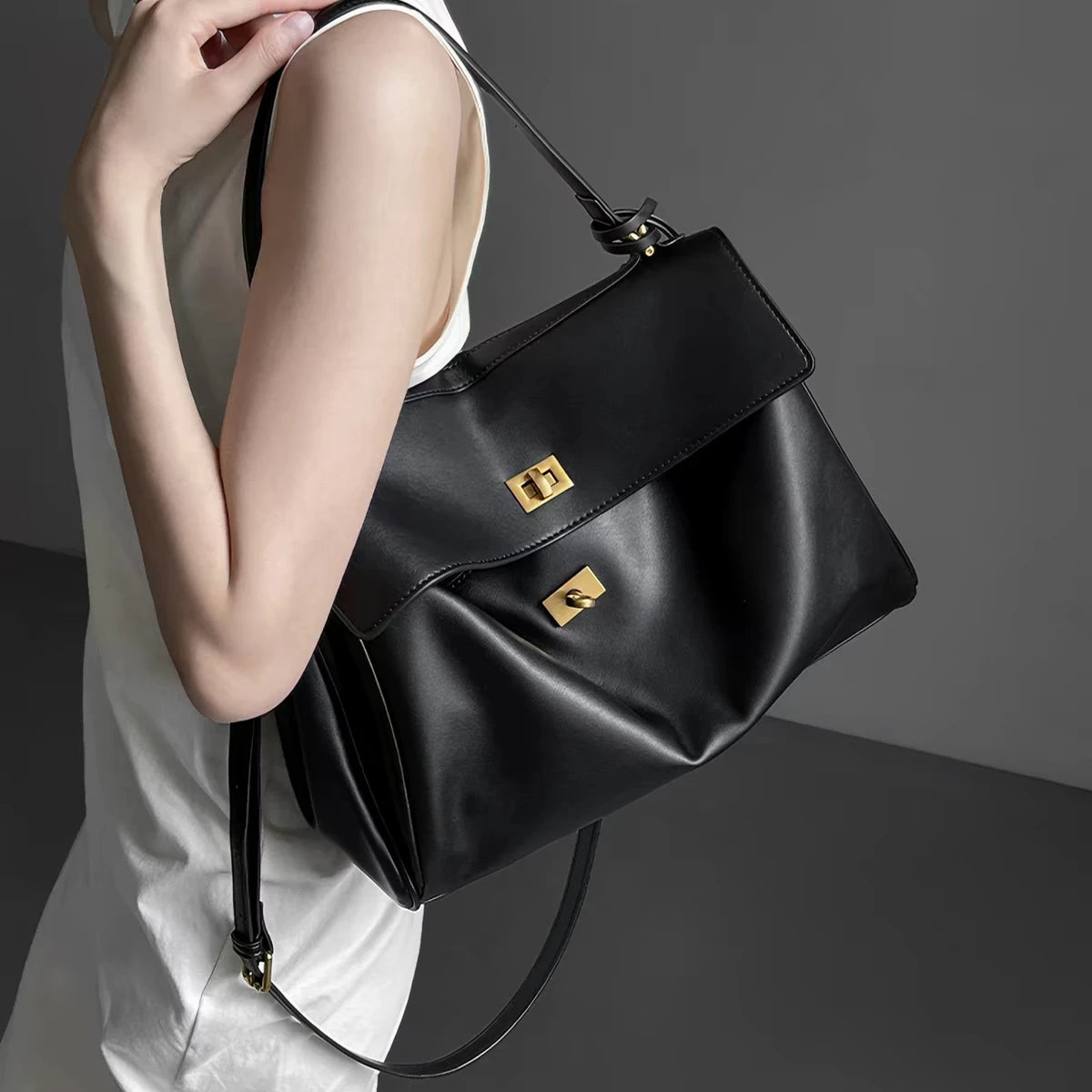 Fashion Large Capaci Platinum Bag Casual Crossbody oulder Bag for Women Faionable Underarm Bag Modern Neutral Sle New Style 2026